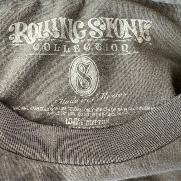 The Rolling Stones All Over Graphic Short Sleeve Gray T Shirt Small - Picture 3 of 7